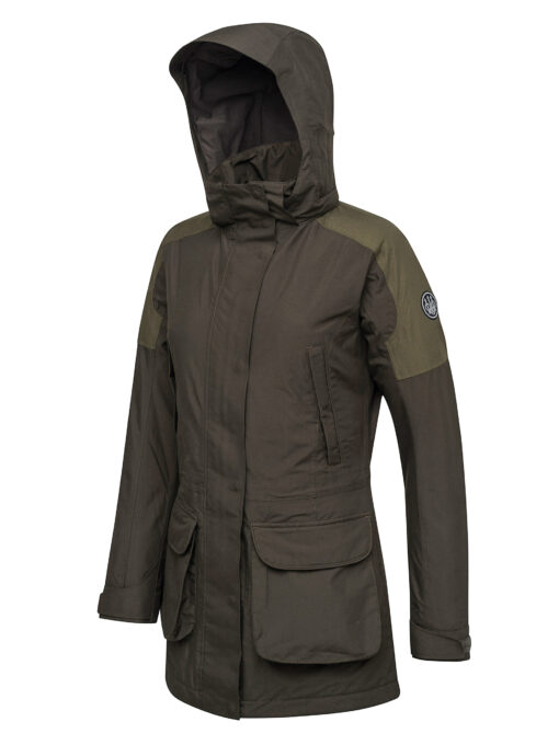 Beretta | Tri-Active Evo W Jacket in Green Moss/Brown, Fleece/Beretta BWB Fabric/Velcro, Size: L/M/S/XL/XS/2XL