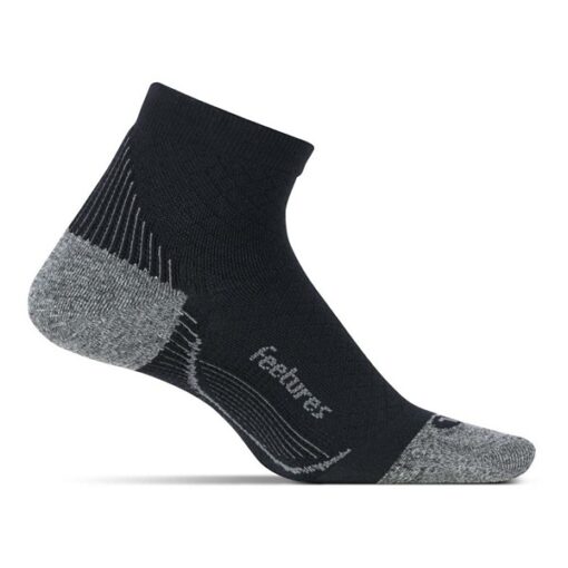 Adult Feetures PF Relief Light Cushion Quarter Socks Small Black