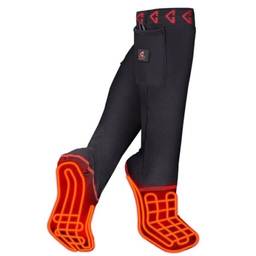 Adult Gerbing 7V Full Foot Heated Liners Knee High Winter Socks S/M Black