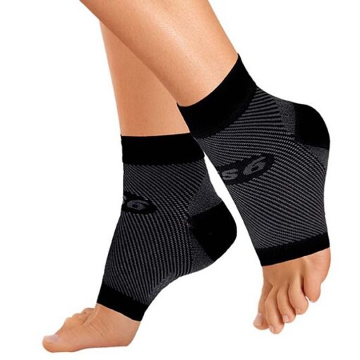 Adult Ing Source OS1st Compression Foot Sleeve Quarter Socks Small Black