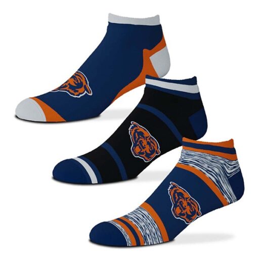 For Bare Feet Chicago Bears 3pk Flash Socks