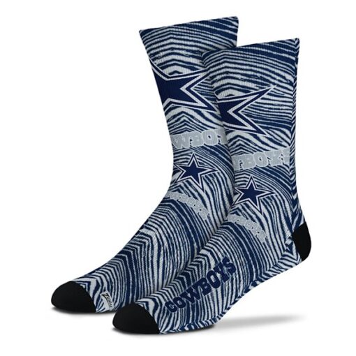 For Bare Feet Dallas Cowboys Zubaz Fever Socks