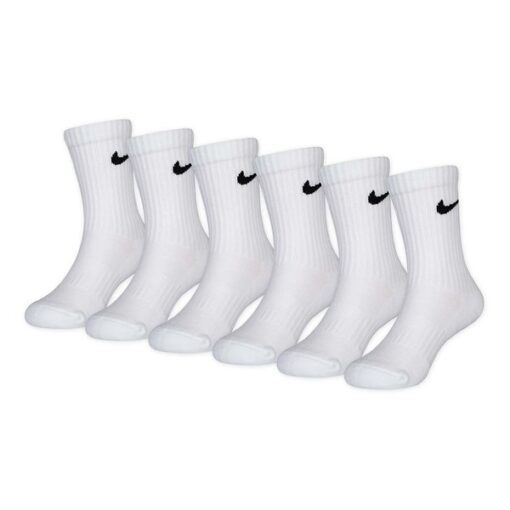 Nike Dri-Fit Perfect 6 Pack Crew Socks Baby 4/5 White