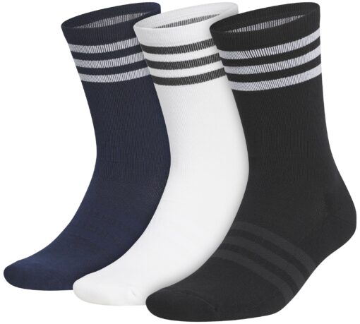 adidas Men's Crew Golf Socks, Cotton/Polyester/Elastane, Size Medium (7-8.5)