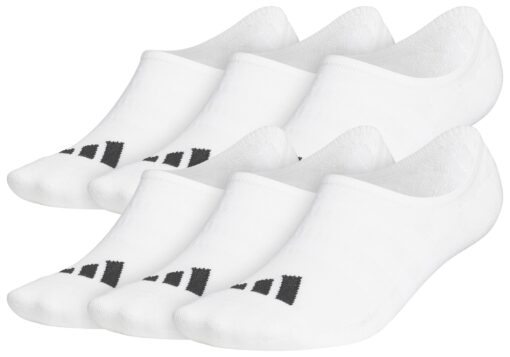 adidas Men's Lowcut Golf Socks, Cotton/Polyester/Elastane in White, Size Medium (7-8.5)