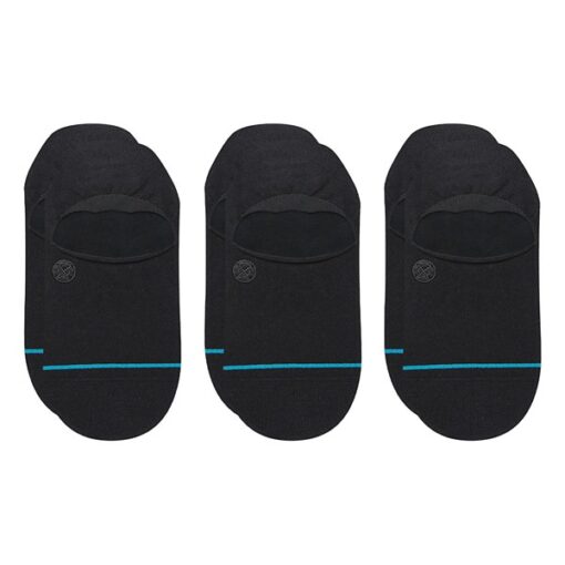 Adult Stance Cotton 3 Pack No Show Socks Small Black