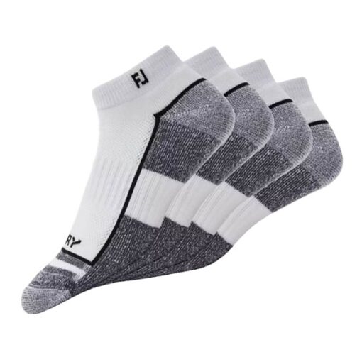 Men's FootJoy ProDry Sport 2 Pack Ankle Golf Socks One Size White