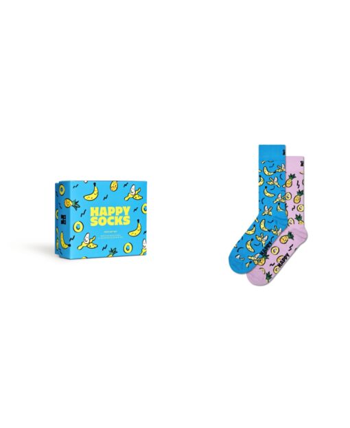 2-Pack Fruits Socks Gift Set - Turquoise