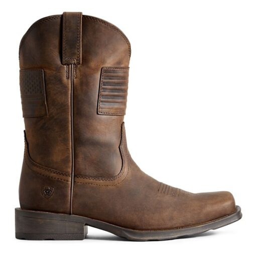 Men's Ariat Rambler Patriot Western Boots 7 Brown