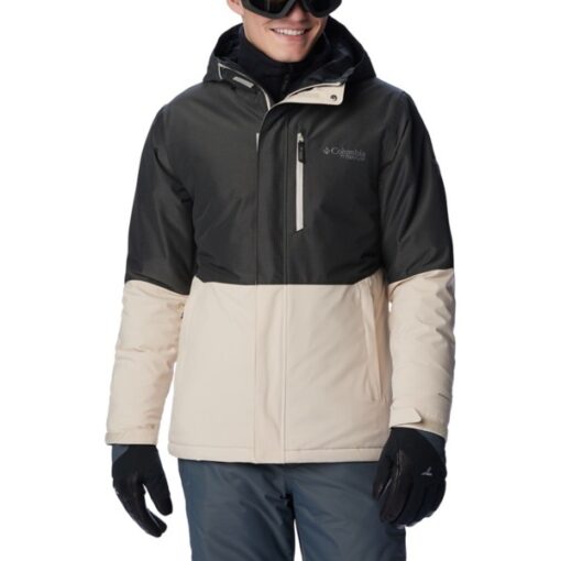 Men's Columbia Winter District II Snowboarding Softshell Jacket Small Dark Stone/Black