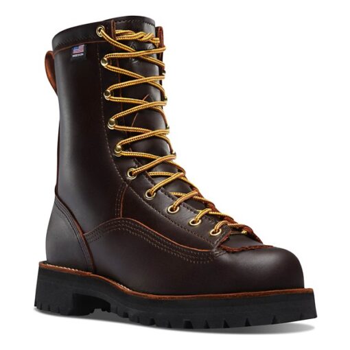 Men's Danner Rain Forest 8" GTX Waterproof Work Boots 7 Brown