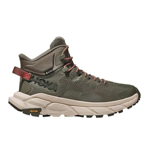 Men's HOKA Trail Code GTX Hiking Boots 11 Slate/Oat Milk