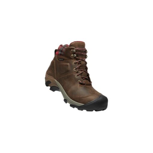 Men's KEEN Targhee High Waterproof Winter Boots 9.5 Dark Earth/Red Plaid