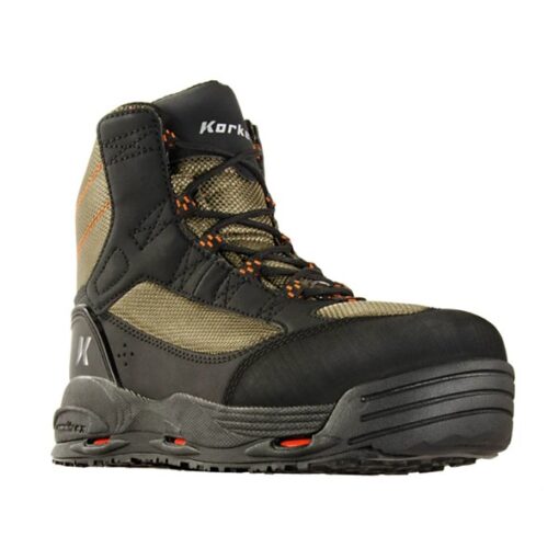 Men's Korkers Greenback Fly Fishing Wading Boots 8 Dried Herb/Black