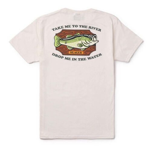 Men's Seager Co. Billy Bass T-Shirt Small Vintage White