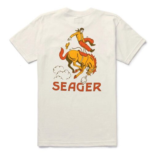 Men's Seager Co. Seager Rodeo Heavyweight T-Shirt Small Vintage White