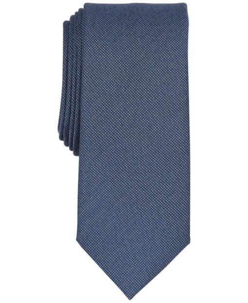 Bar Iii Men's Cobbled Solid Tie, Created for Macy's - Denim