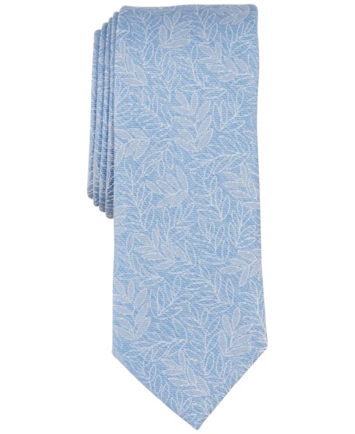 Bar Iii Men's Ocala Skinny Floral Tie, Created for Macy's - Denim