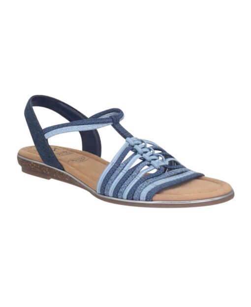 Impo Women's Barella Stretch Flat Sandals - Denim Multi