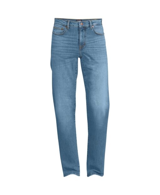 Lands' End Men's Recover 5 Pocket Traditional Fit Denim Jeans - Blue cruiser