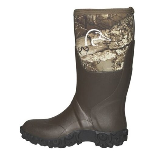 Men's Itasca Ducks Unlimited Slough Knee Rubber Boots 8 Realtree