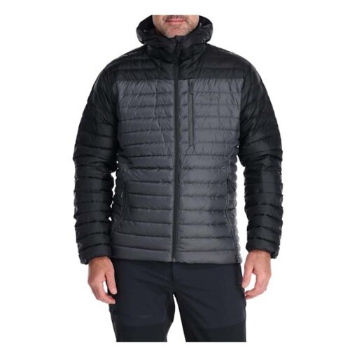 Men's Rab Puffer Jacket Microlight Alpine Large Black Graphite