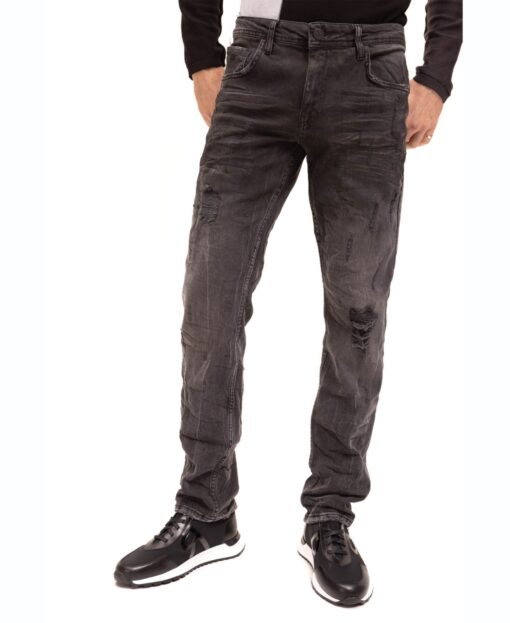 Ron Tomson Men's Modern Classic Denim Jeans - Black
