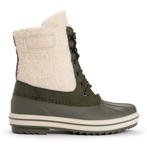 Women's Muk Luks Kinsley Kendall Water Resistant Duck Boots 7 Olive