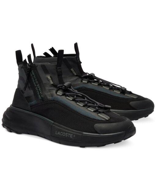 Lacoste Men's Lacoste Audyssor Lite Sock Textile Sneakers - Black/Black