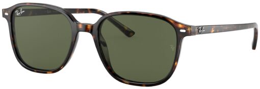 Ray-Ban Leonard Matte Tortoise Sunglasses - Green Classic G-15 Lens