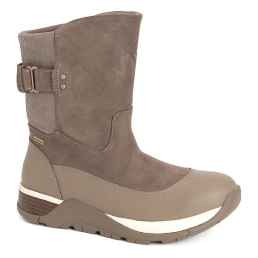 Women's Muck Arctic Apres II Mid Height Waterproof Insulated Work Boots 6 Taupe